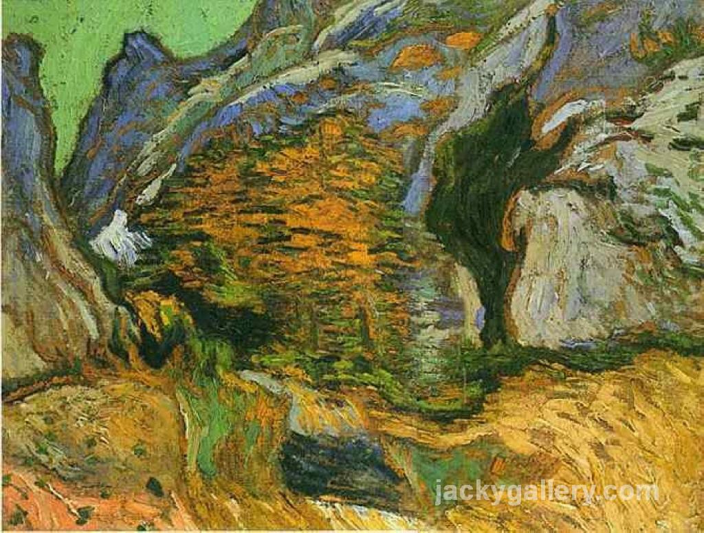 The gully Peiroulets, Van Gogh painting